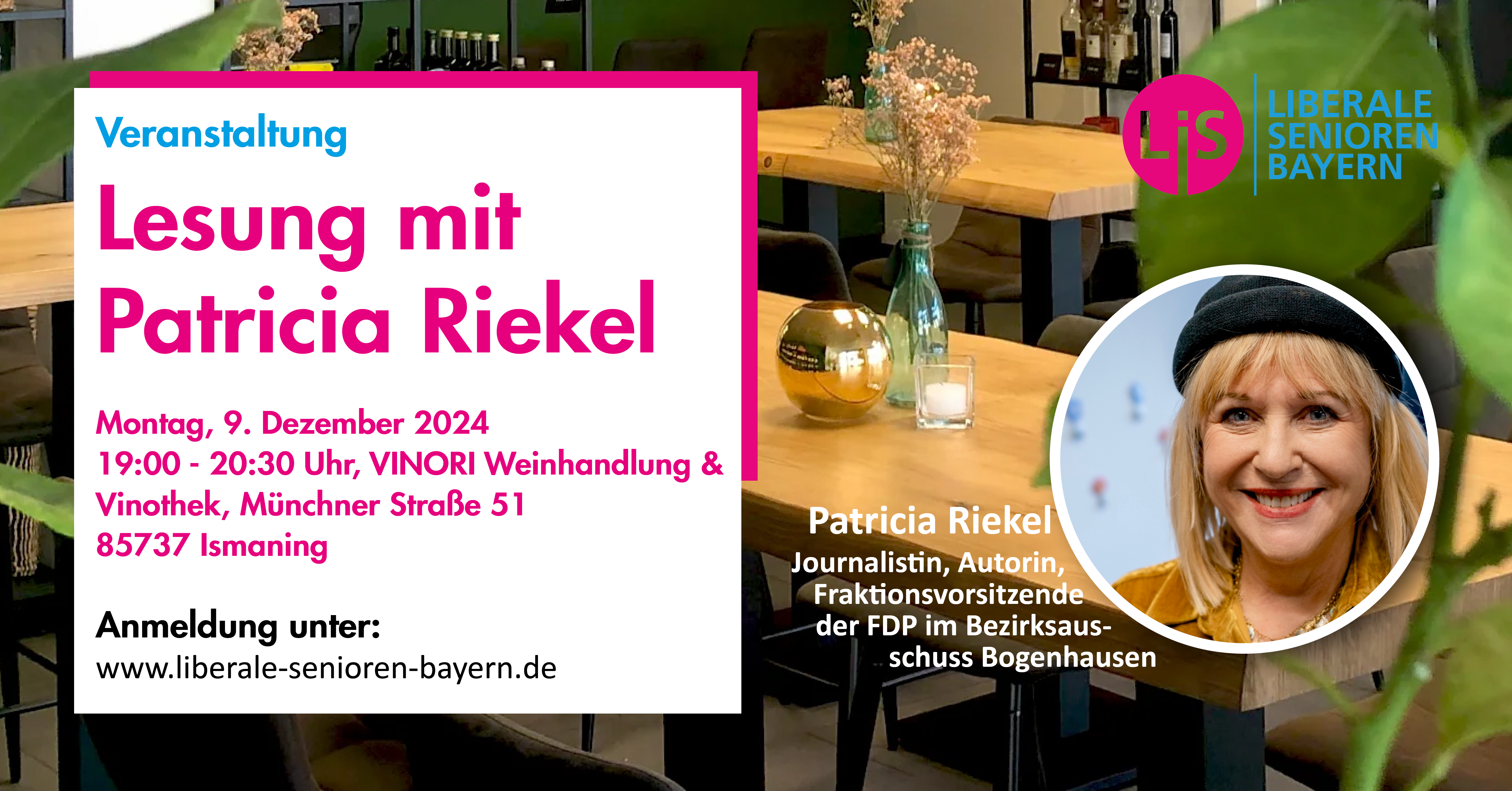 Lesung mit Patricia Riekel